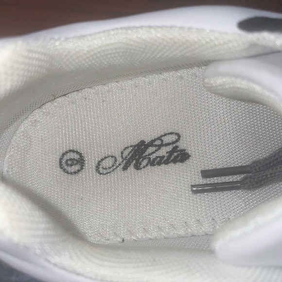 Mata White Sneakers Women Size 9 chunky Trainers Platform Casual Comfy sporty - Picture 6 of 8